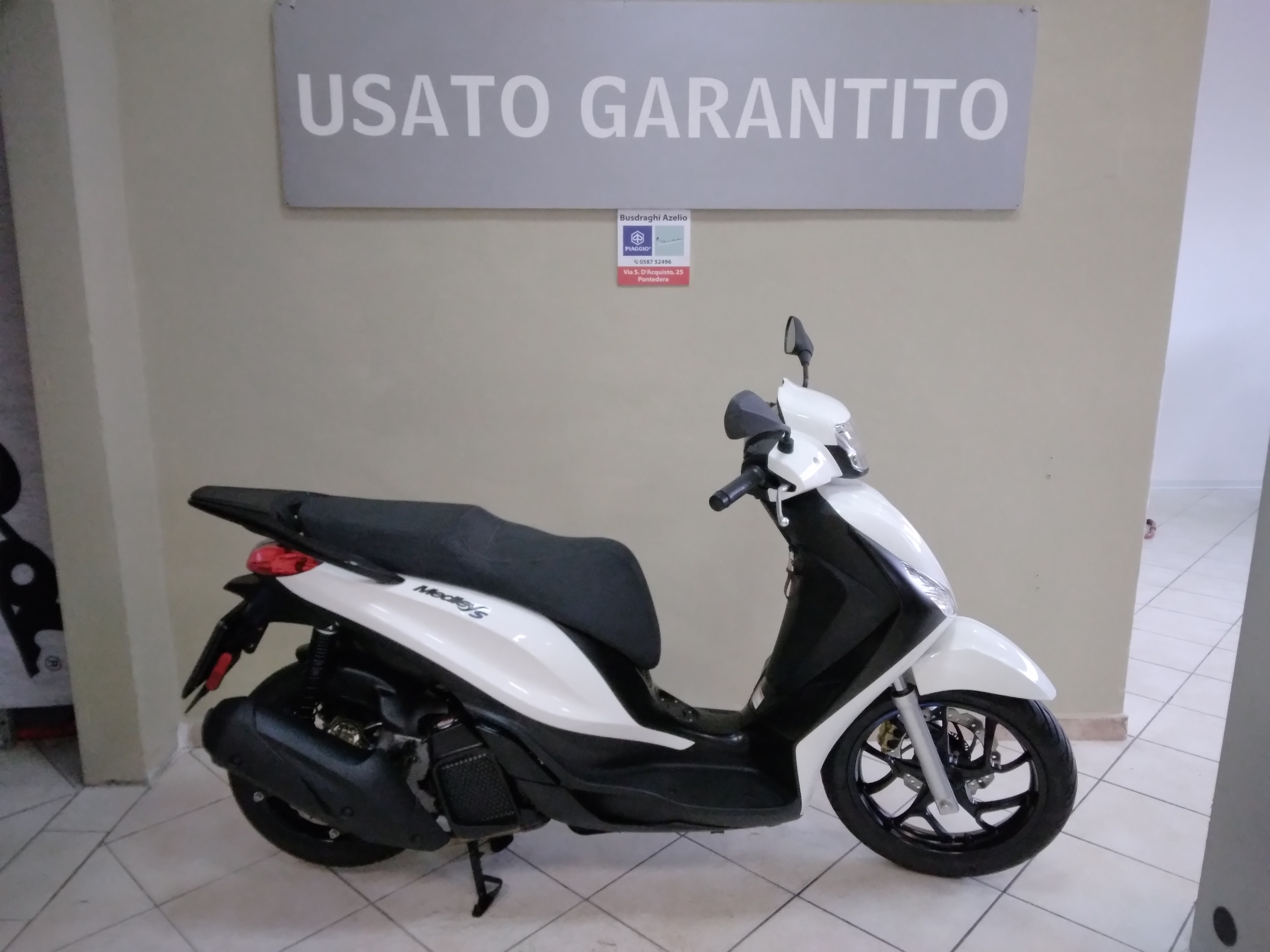 Piaggio Medley 125s, 2025, bianco luna, 664km, E5+