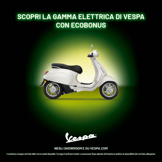 Promo Aprile Vespa Elettrica