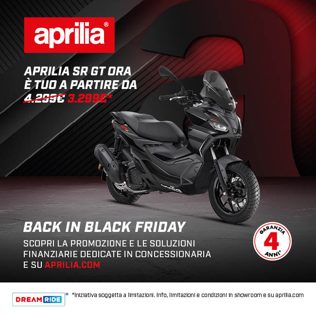 Promo Novembre Aprilia SR GT