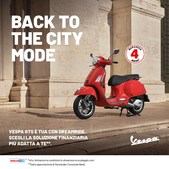 Promo Ottobre Vespa GTS