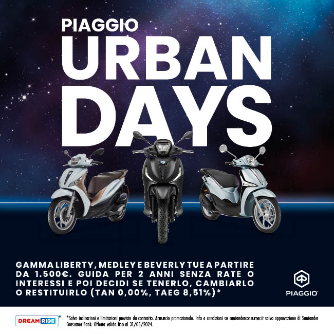 Maggio Promo Piaggio Urban Days